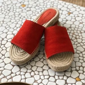 Coach Espadrille slide sandals